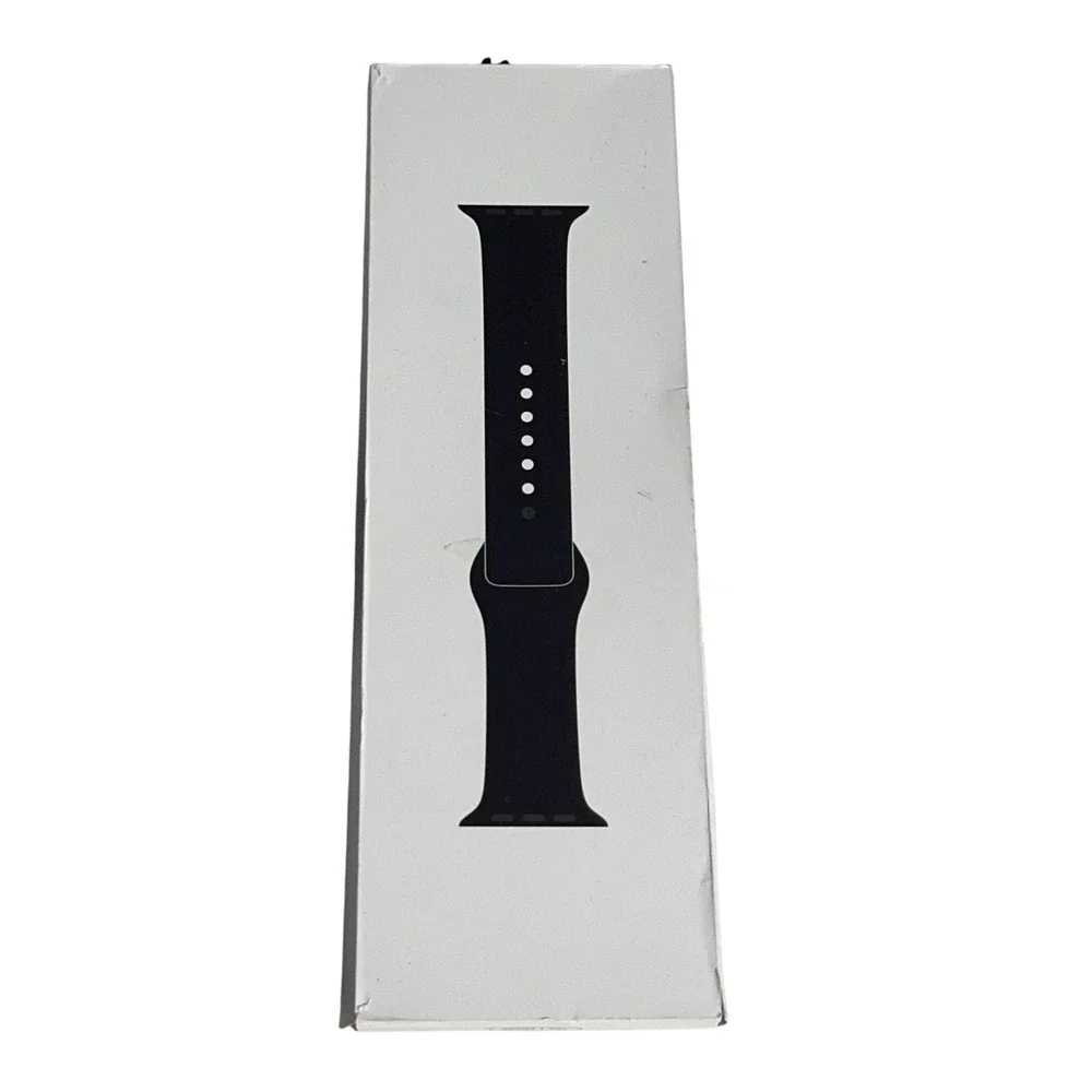 Apple Sport Band 46mm Watch Strap Mens Size M/L Black Stainless Steel Pin Black